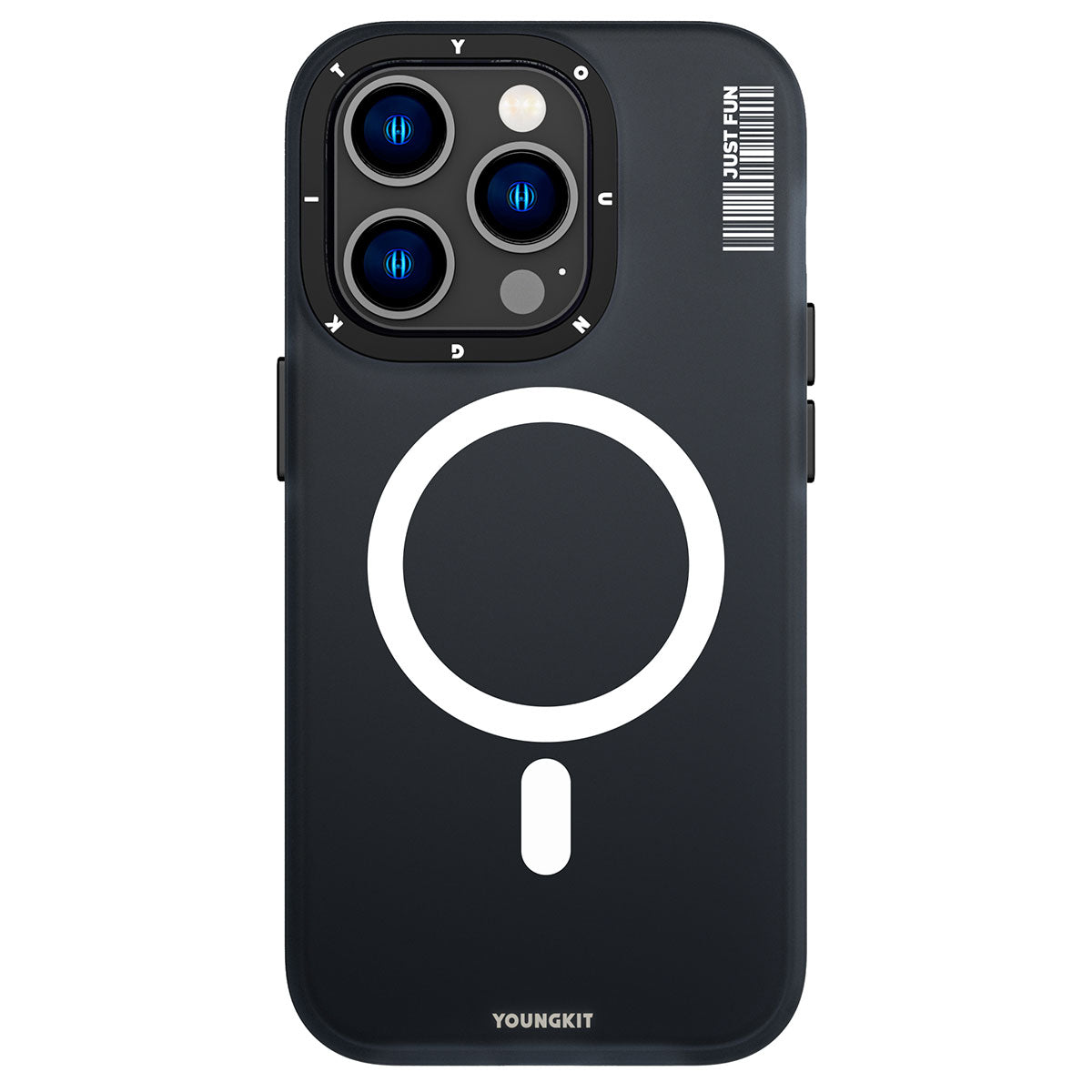 iPhone 14 Pro Kılıf Magsafe Şarj Özellikli Youngkit Colored Sand Serisi Kılıf Mavi