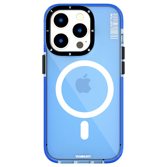 Apple iPhone 14 Pro Kılıf M-safe Şarj Özellikli YoungKit Crystal Color Serisi Kapak