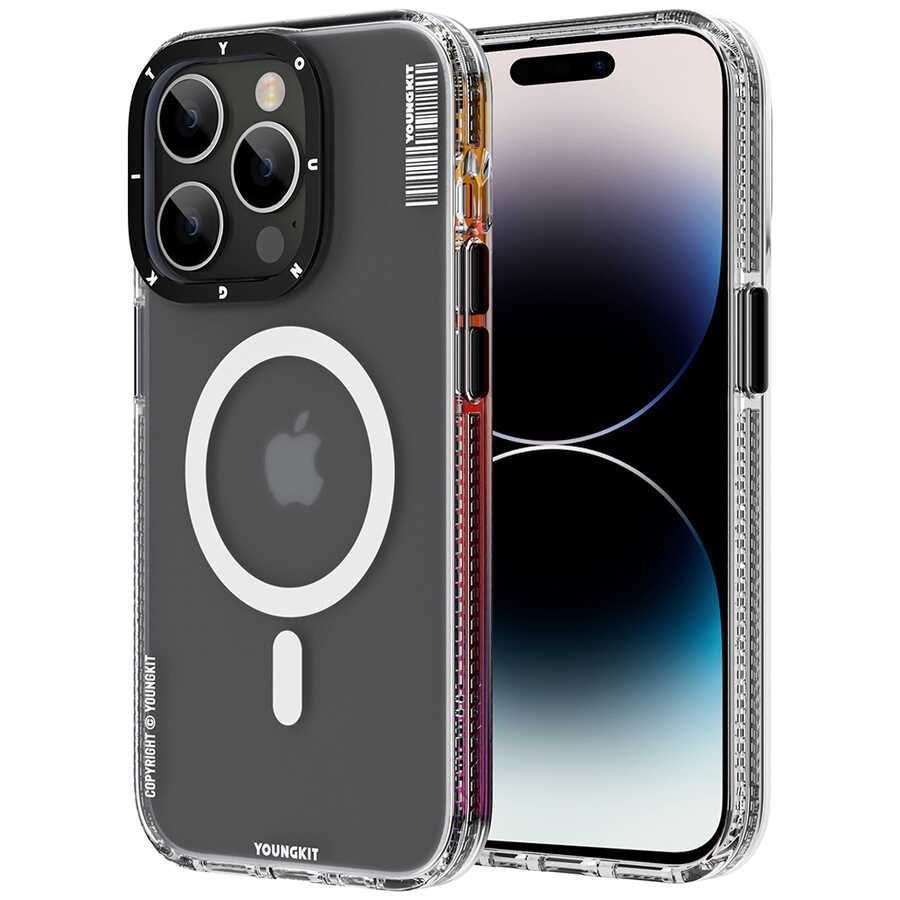 Apple iPhone 14 Pro Kılıf M-safe Şarj Özellikli Youngkit Jane Sand Serisi Kapak