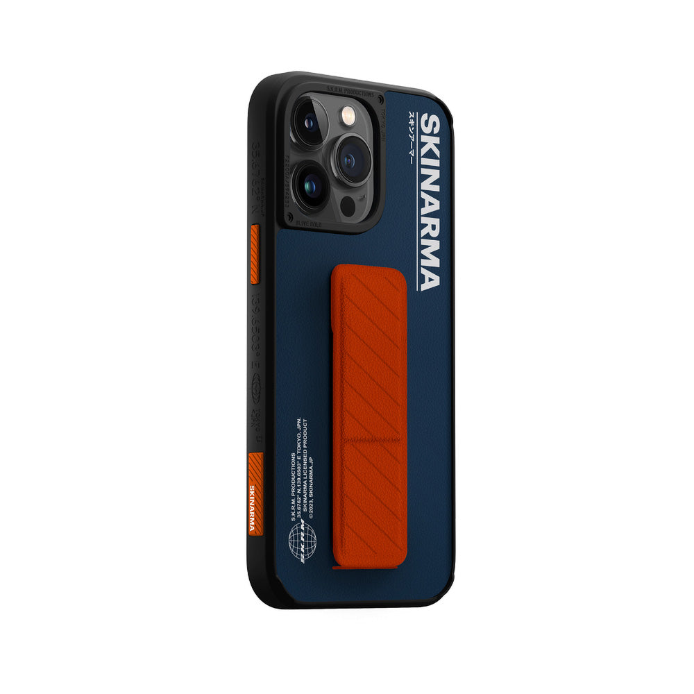 iPhone 14 Pro Kılıf SkinArma Standlı Deri Görünümlü Gyo Kılıf Olive