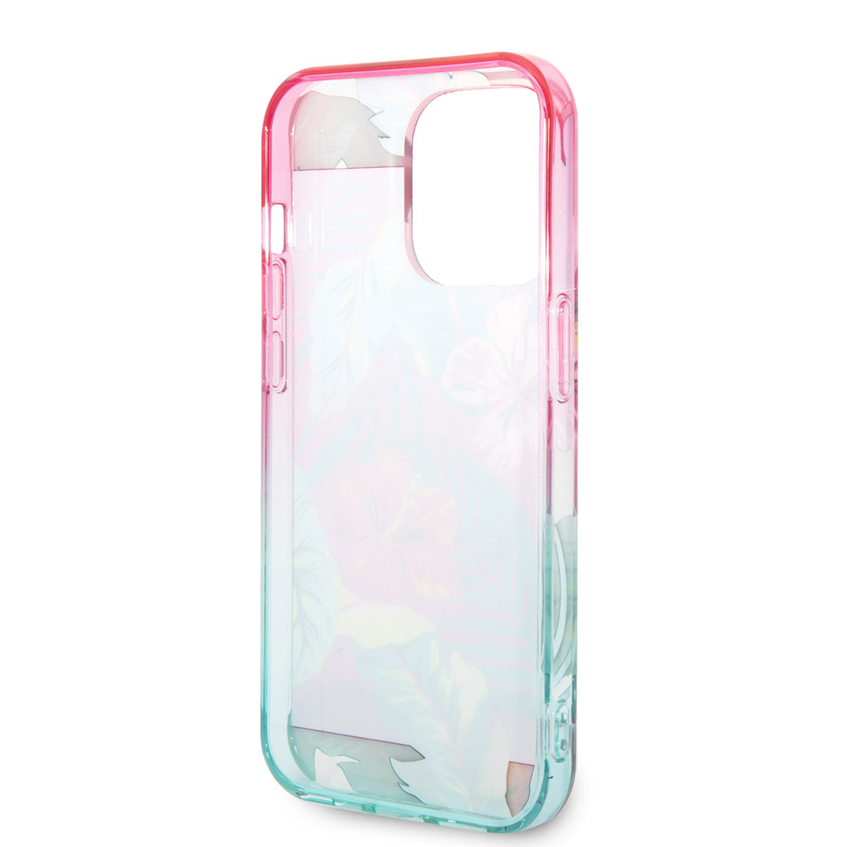 iPhone 14 Pro Kılıf U.S. POLO ASSN. Renkli Yaprak Baskılı Dizayn Kılıf Turuncu