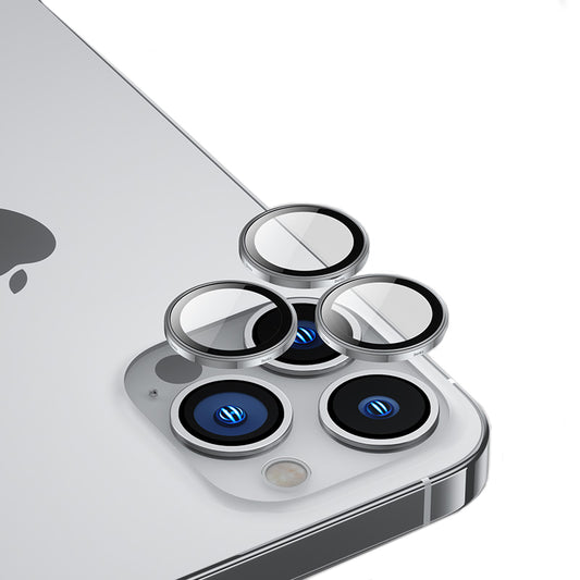 iPhone 14 Pro Max Benks King Kong PVD Kamera Lens Koruyucu Gümüş