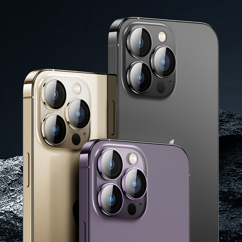 iPhone 14 Pro Max Benks King Kong PVD Kamera Lens Koruyucu Derin Mor