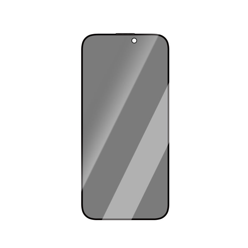 Apple iPhone 14 Pro Max CaseWorld HD Serisi 0.33mm Privacy Temperli Cam Ekran Koruyucu Siyah