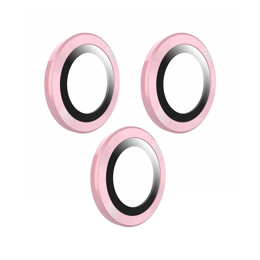 iPhone 14 Pro Max Go Des Eagle Kamera Lens Koruyucu Rose Gold