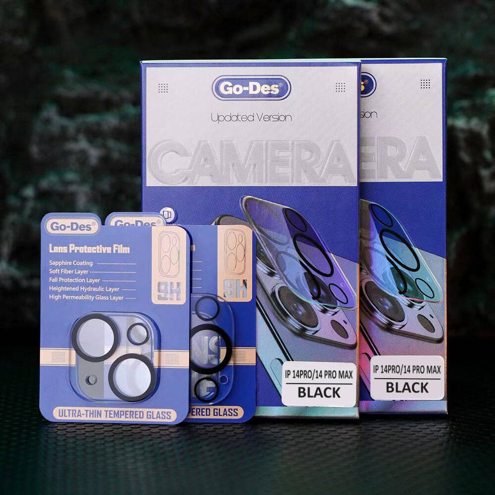 iPhone 14 Pro Max Go Des Lens Shield CL-14 Kamera Lens Koruyucu Renksiz