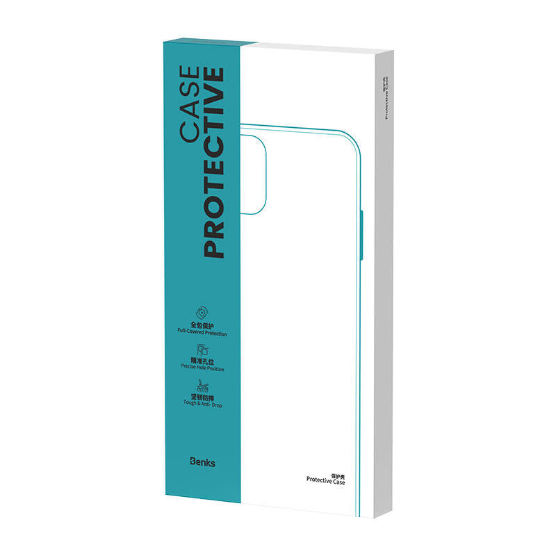 iPhone 14 Pro Max Kılıf Magsafe Şarj Özellikli Benks 1.8mm Ultra İnce Şeffaf Kılıf Renksiz