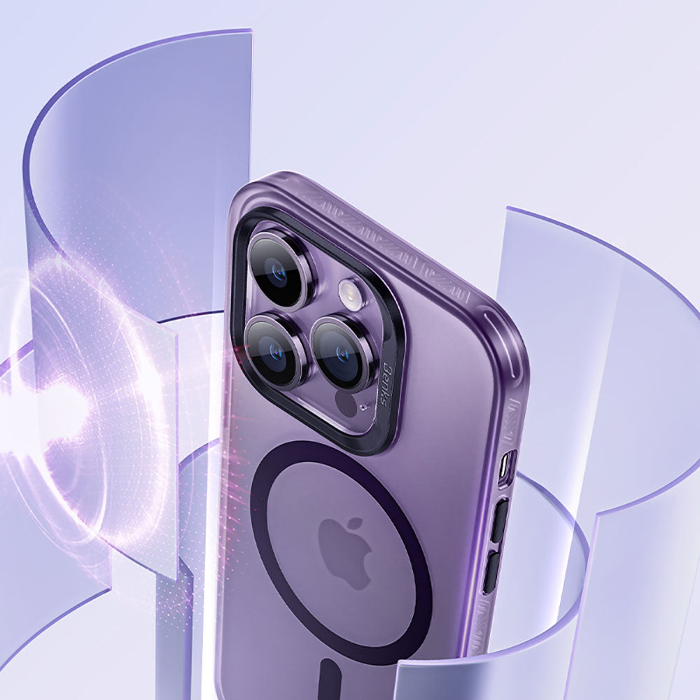iPhone 14 Pro Max Kılıf Magsafe Şarj Özellikli Benks Lucid Armor Kılıf Siyah