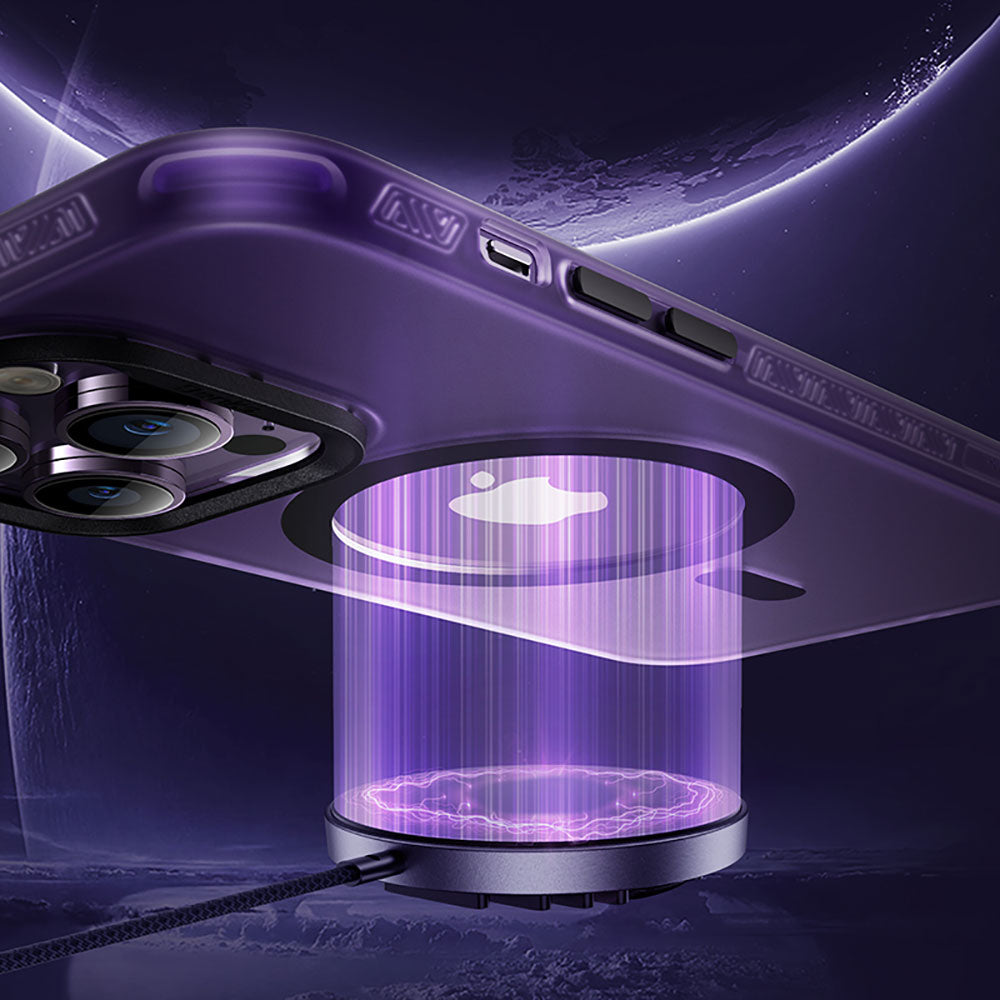 iPhone 14 Pro Max Kılıf Magsafe Şarj Özellikli Benks Lucid Armor Kılıf Siyah