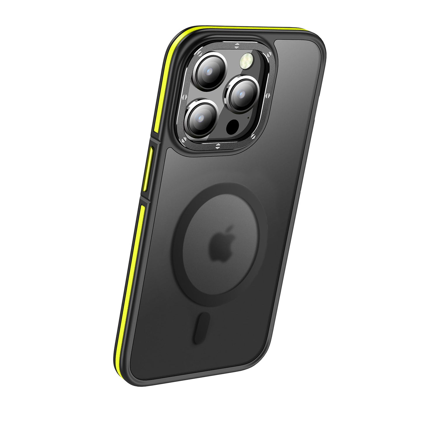 iPhone 14 Pro Max Kılıf Magsafe Şarj Özellikli Mat Görünümlü Wlons Vevo Kılıf Sarı