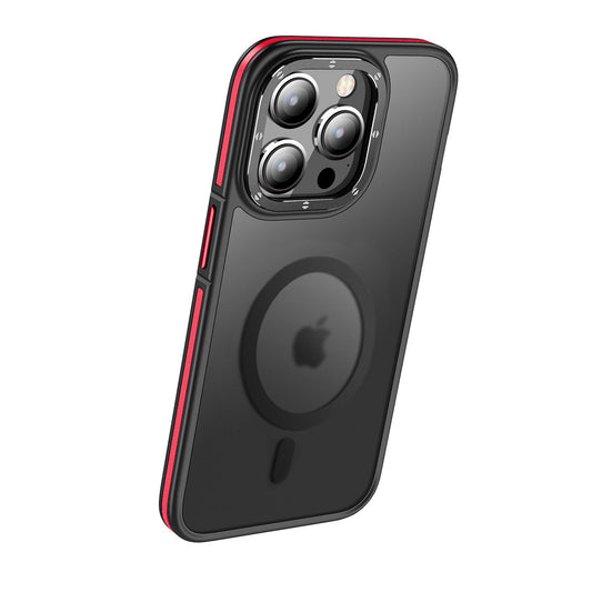 iPhone 14 Pro Max Kılıf Magsafe Şarj Özellikli Mat Görünümlü Wlons Vevo Kılıf Kırmızı