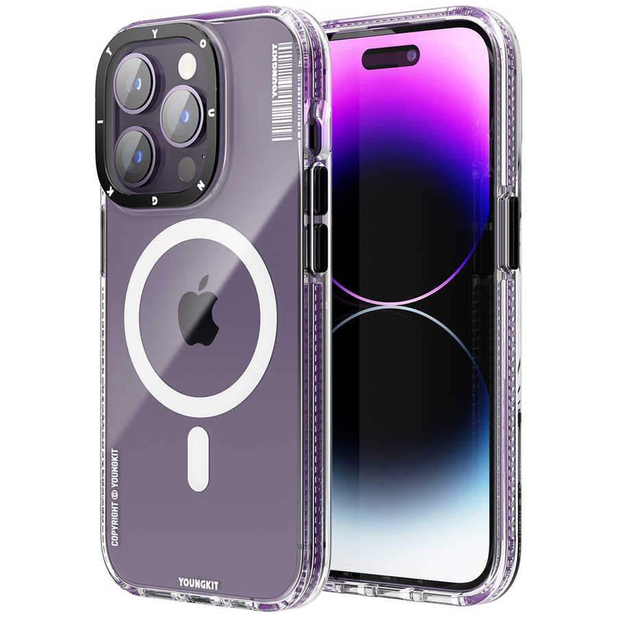 Apple iPhone 14 Pro Max Kılıf M-safe Şarj Özellikli YoungKit Exquisite Serisi Kapak
