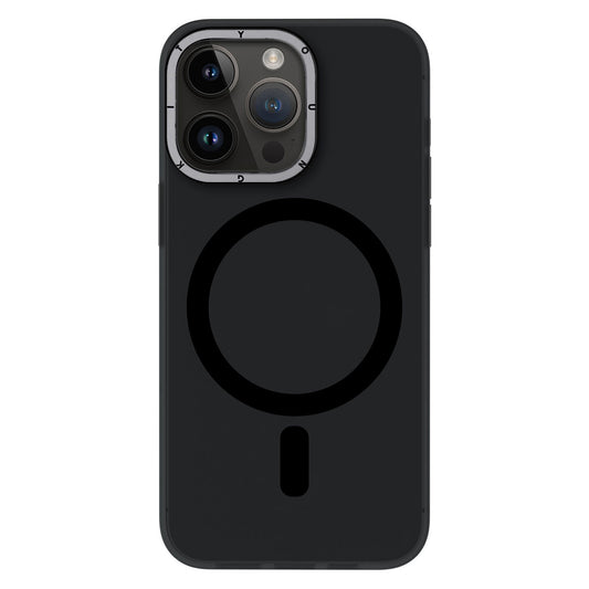 iPhone 14 Pro Max Kılıf Magsafe Şarj Özellikli Youngkit Hidden Sand Serisi Kılıf Siyah