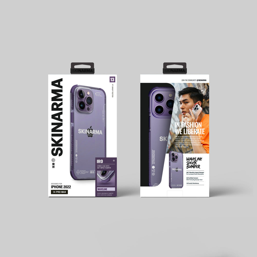 iPhone 14 Pro Max Kılıf SkinArma Şeffaf Airbag Tasarımlı Iro Kılıf Siyah