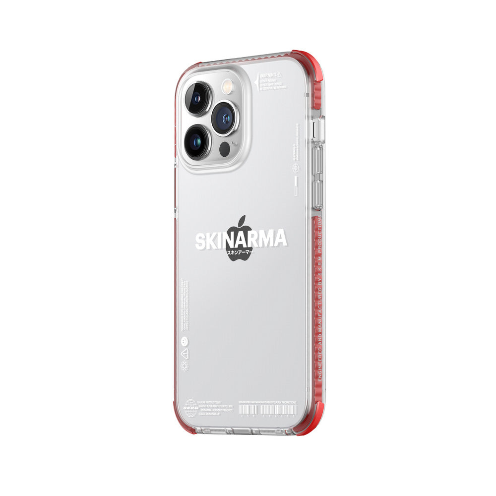 iPhone 14 Pro Max Kılıf SkinArma Şeffaf Airbag Tasarımlı Iro Kılıf Siyah