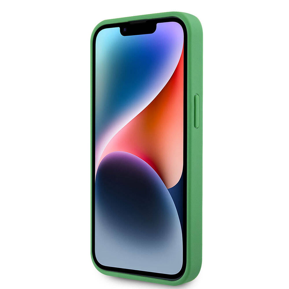 iPhone 15 Kılıf Lacoste Orjinal Lisanslı PU Pike Desenli Arka Yüzey İkonik Timsah Dokuma Logolu Kılıf Siyah