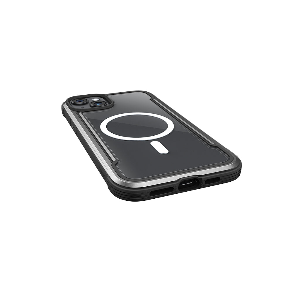 Apple iPhone 15 Kılıf M-safe Şarj Özellikli Airbagli Raptic Shield Serisi Şeffaf Arka Yüzey Kapak Colorful