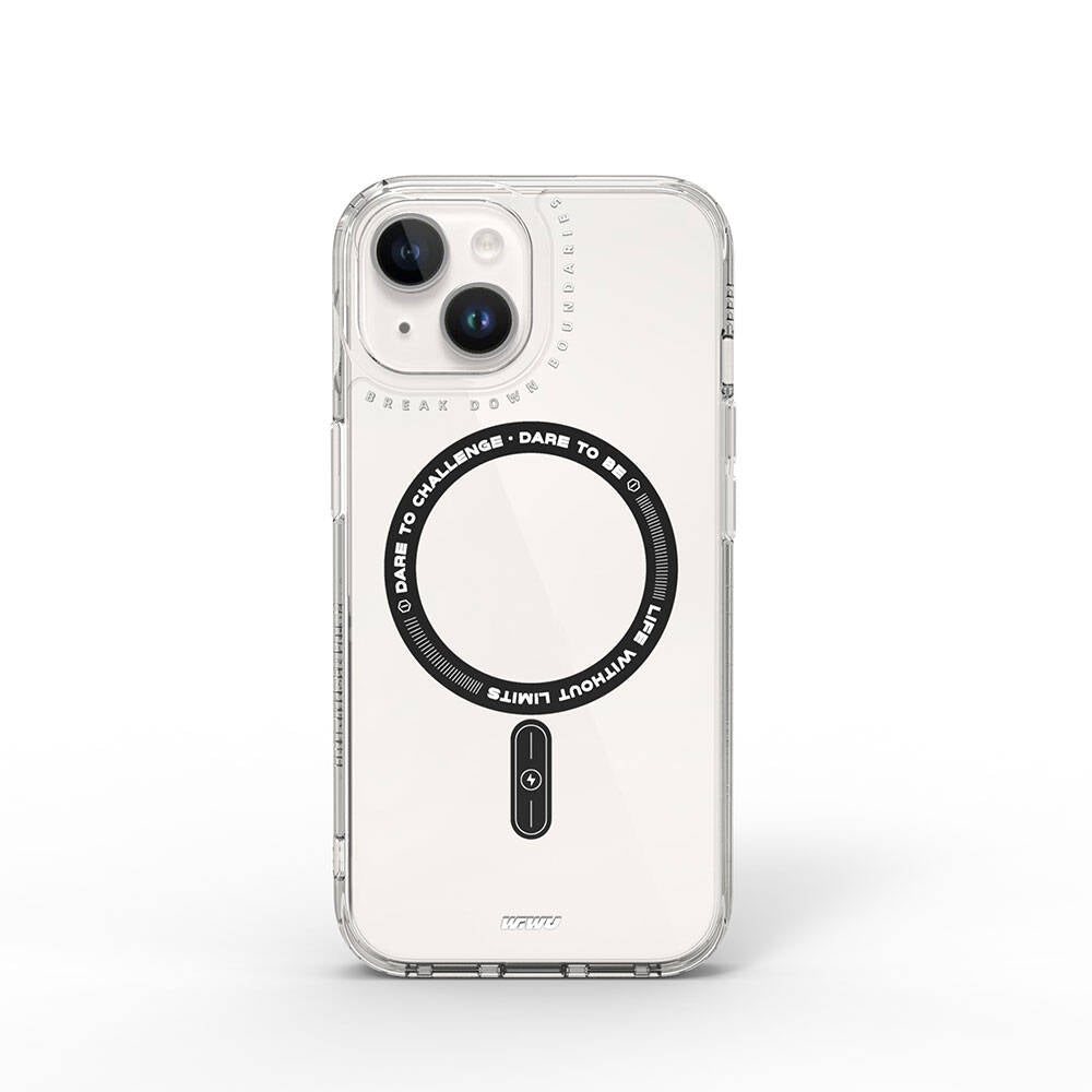 iPhone 15 Kılıf Magsafe Şarj Özellikli Wiwu Basic Color J Serisi Kılıf Gri