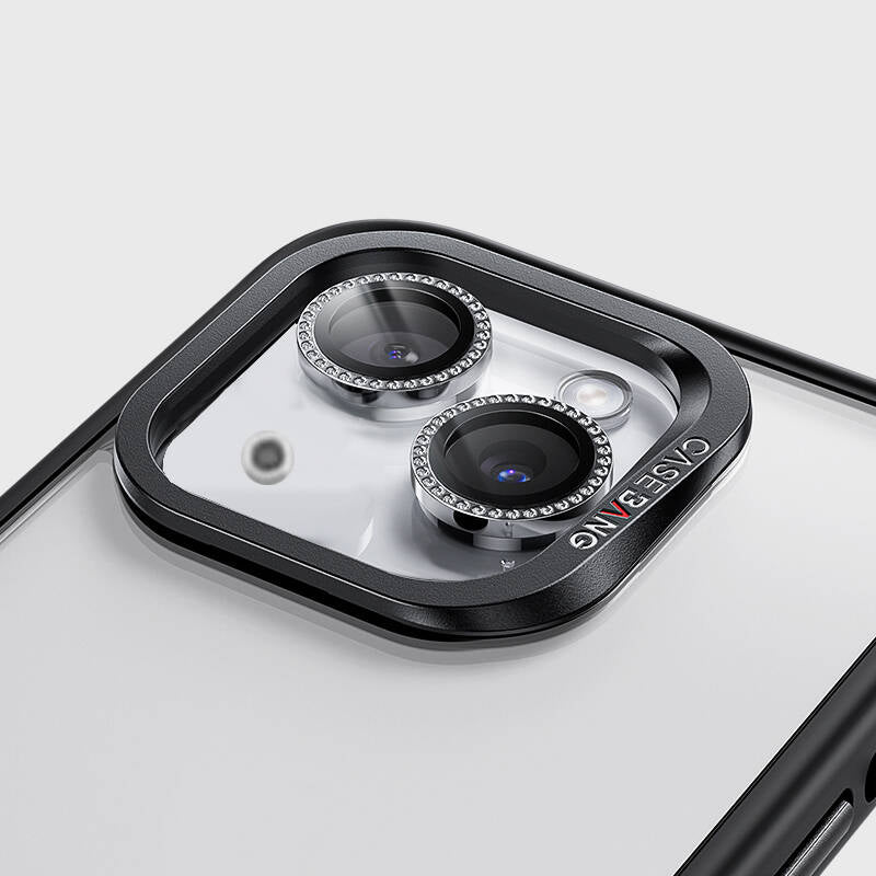 iPhone 15 Plus Casebang Gem Kamera Lens Koruyucu Gümüş