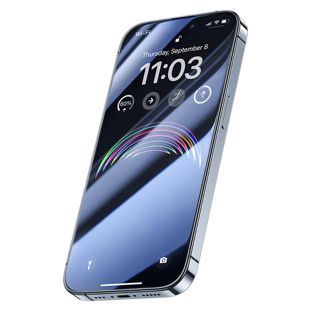 iPhone 15 Pro Benks Anti-Dust Toz Önleyici Özellikli Gaming Ekran Koruyucu Siyah