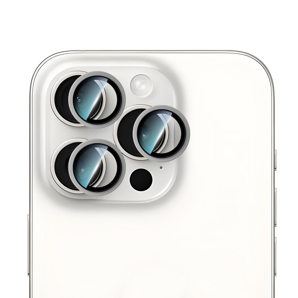 Apple iPhone 15 Pro CaseWorld Alloy Serisi Oleofobik Anti Reflective Kamera Lens Koruyucu