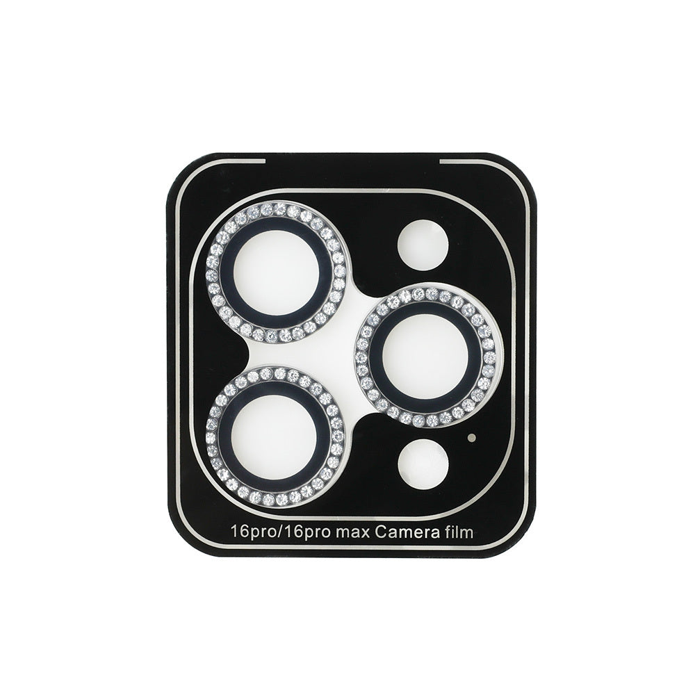 Apple iPhone 15 Pro Guess Orjinal Lisanslı Rhinestone Taşlı Lens Koruyucu