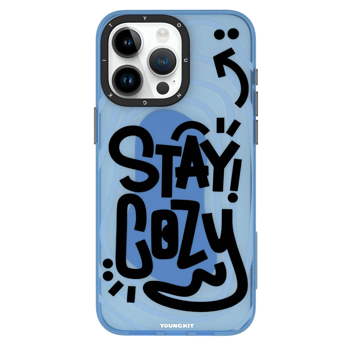 iPhone 15 Pro Kılıf Desenli Youngkit Happy Hearth Serisi Kılıf Yeşil