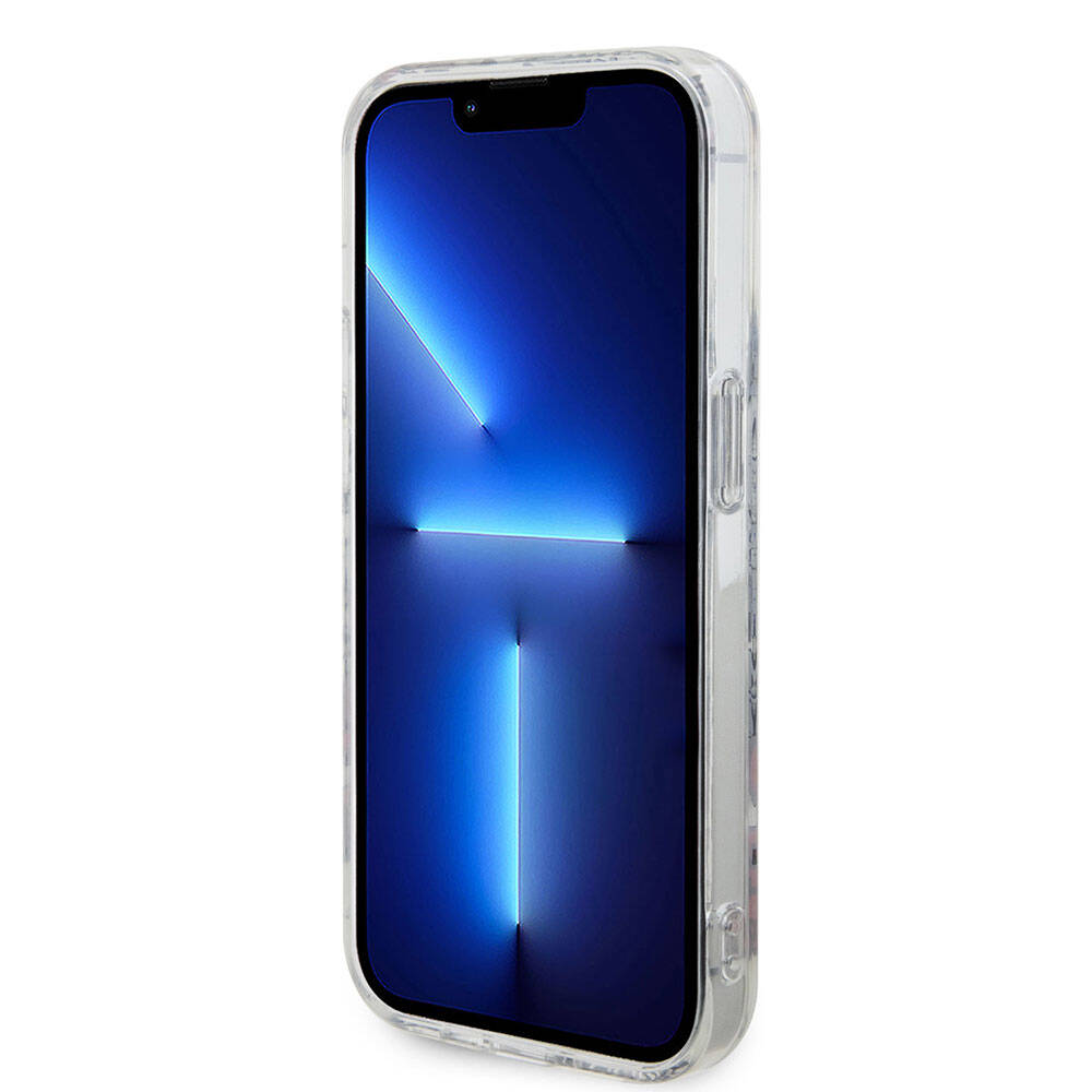 iPhone 15 Pro Kılıf Hello Kitty Orjinal Lisanslı İkonik Logolu Etiket Graffiti Kılıf Pembe