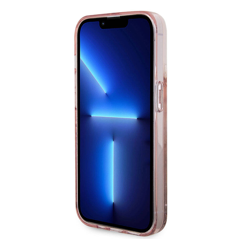 iPhone 15 Pro Kılıf Hello Kitty Orjinal Lisanslı İkonik Sıvılı Glitter Kılıf Renksiz