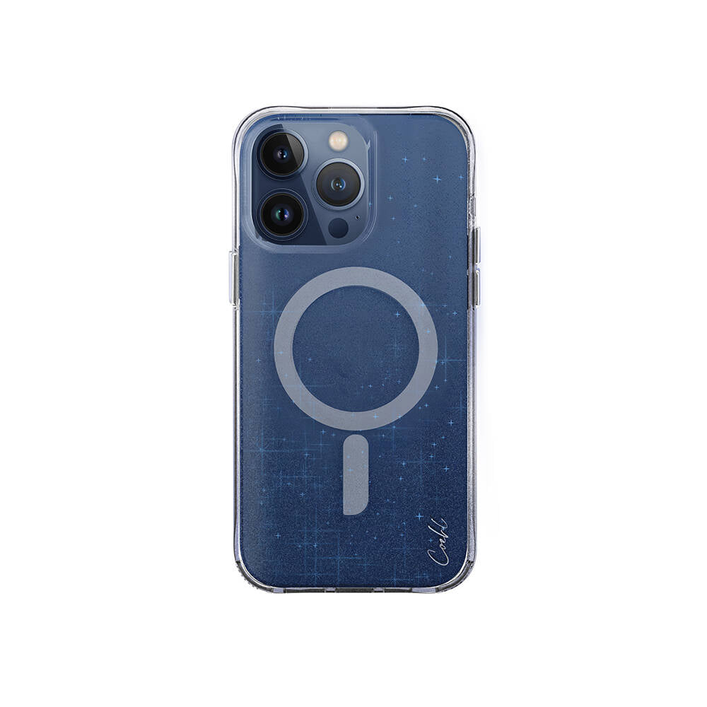 iPhone 15 Pro Kılıf Magsafe Şarj Özellikli Simli Arka Yüzey Coehl Lumino Kılıf Gümüş