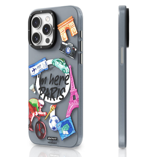 Apple iPhone 15 Pro Kılıf M-safe Şarj Özellikli Youngkit in Paris Serisi Kapak