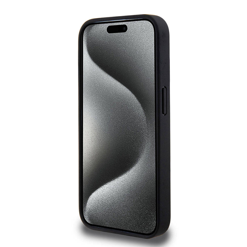 iPhone 15 Pro Kılıf Mercedes Benz Orjinal Lisanslı Magsafe Şarj Özellikli Mühürlü Yıldız Desenli ve Logolu Deri Kılıf Lacivert