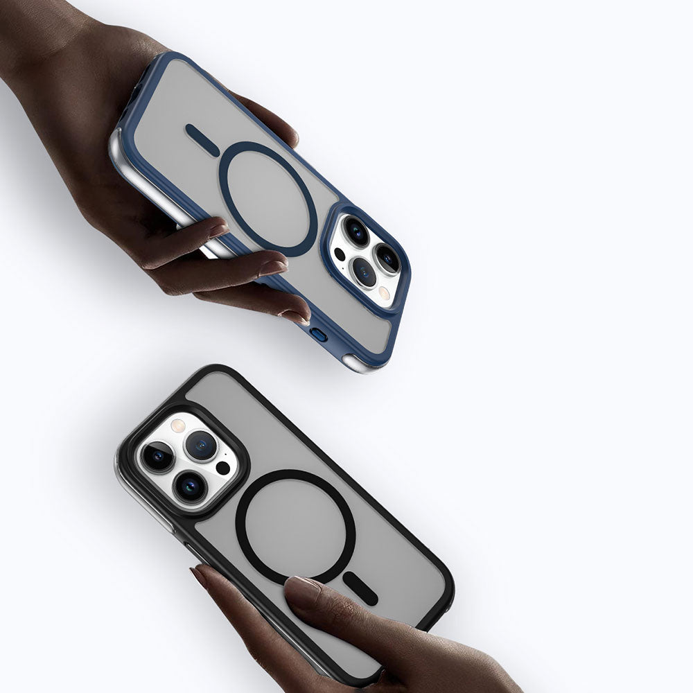 iPhone 15 Pro Kılıf Wiwu ZKK-012 Magsafe Şarj Özellikli Air Cushion Kılıf Siyah