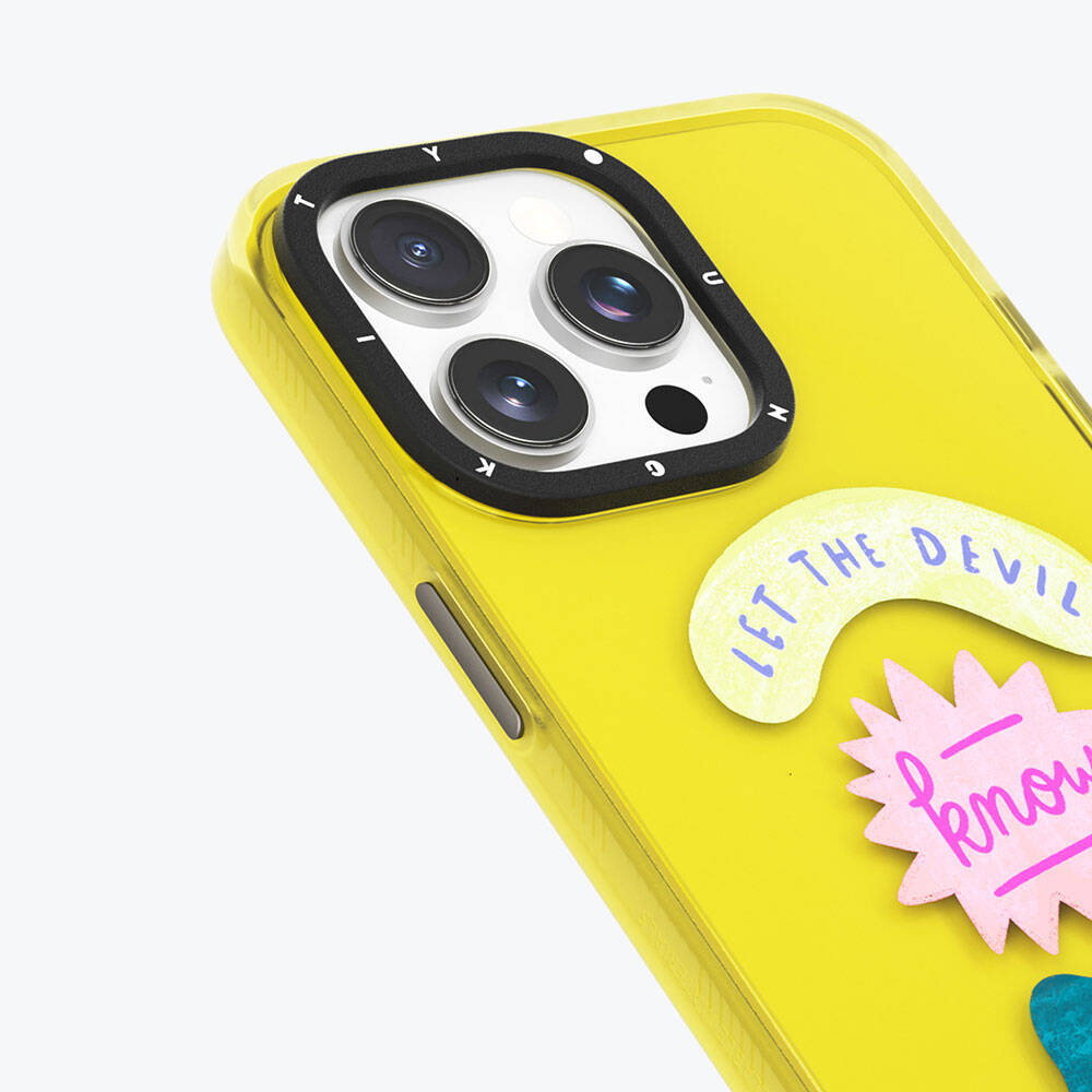 iPhone 15 Pro Kılıf Yazı Desenli Youngkit Mindfulness Serisi Kılıf Yeşil