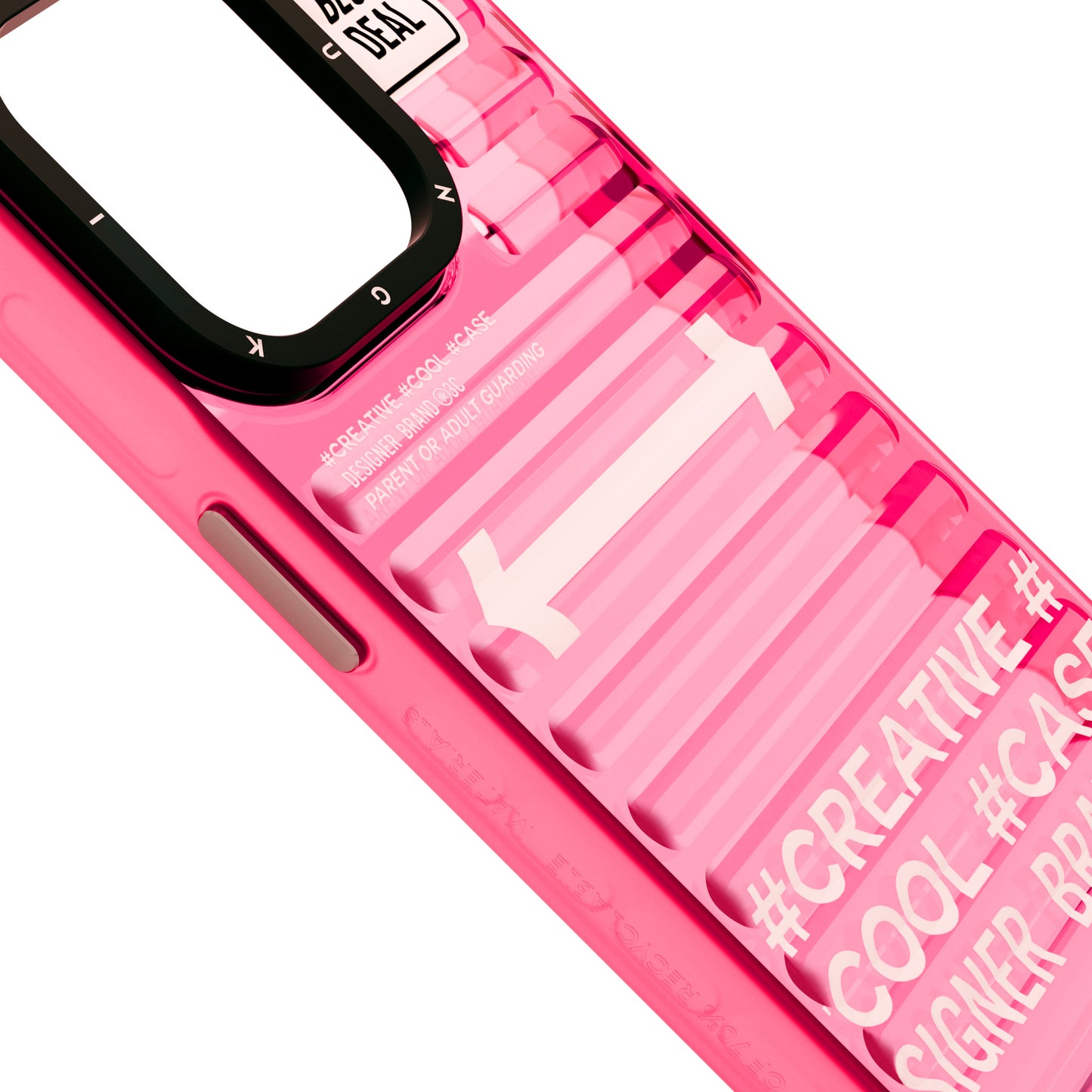 iPhone 15 Pro Kılıf YoungKit Luggage FireFly Serisi Kılıf Pembe