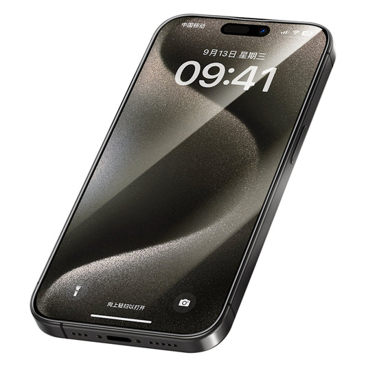 Apple iPhone 15 Pro Max Benks Arc Shield 3D Eğimli HD Parmak İzi Dirençli Ekran Koruyucu Siyah