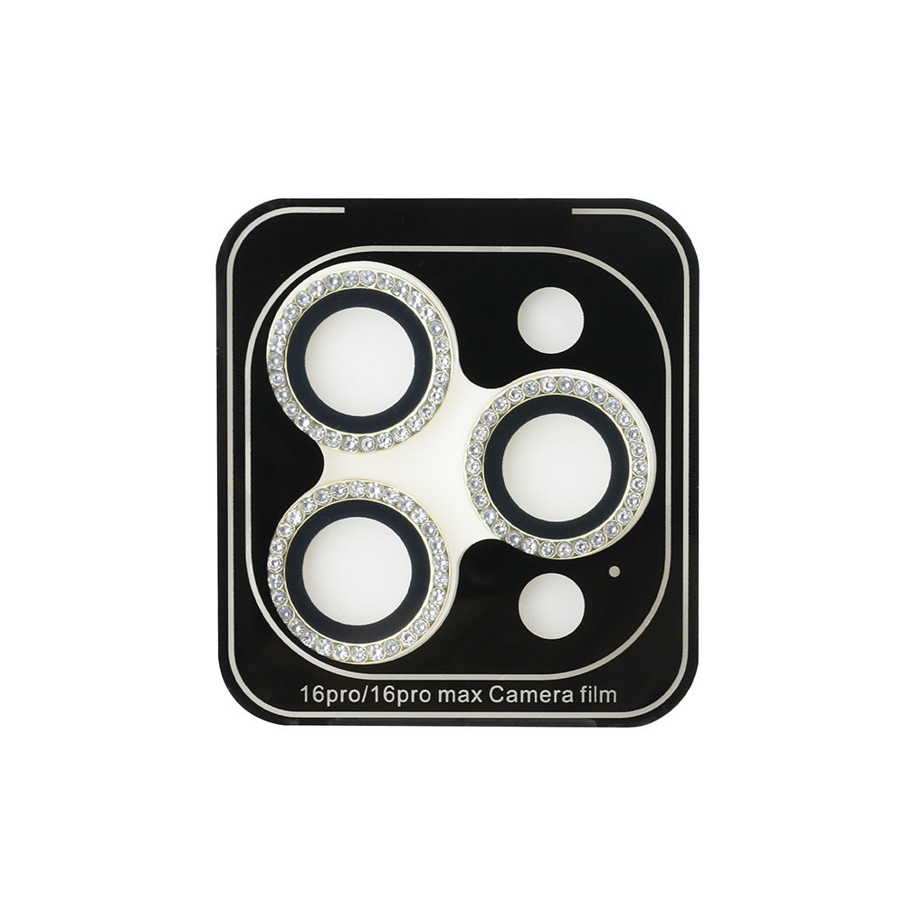 Apple iPhone 15 Pro Max Guess Orjinal Lisanslı Rhinestone Taşlı Lens Koruyucu