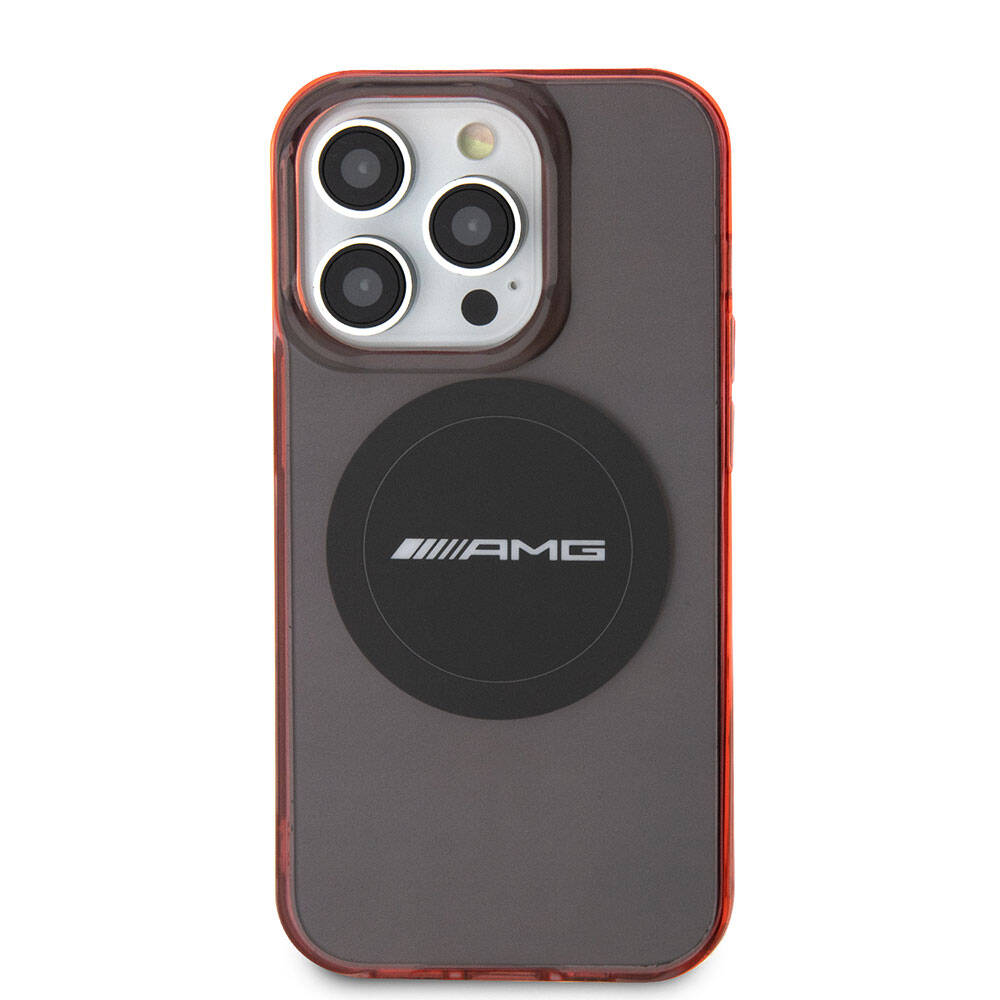 iPhone 15 Pro Max Kılıf AMG Orjinal Lisanslı Magsafe Şarj Özellikli Transparan Timeless Kılıf Siyah