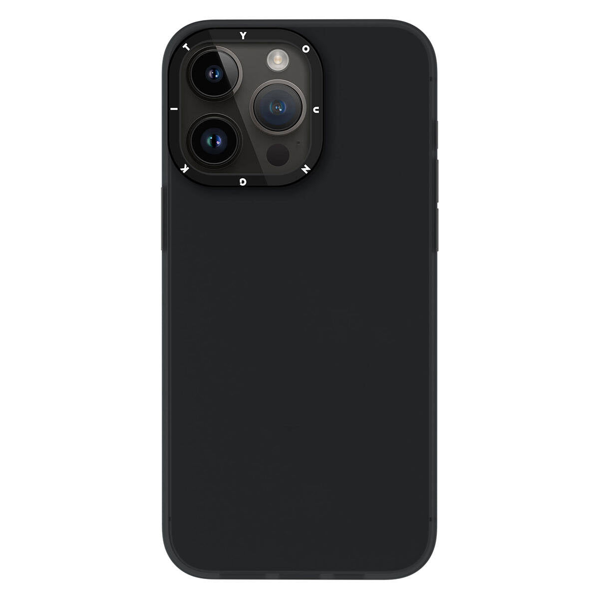 iPhone 15 Pro Max Kılıf Buzlu Mat Tasarım Youngkit Hidden Sand Serisi Kılıf Siyah