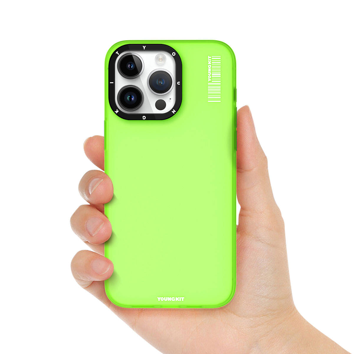 iPhone 15 Pro Max Kılıf Buzlu Mat Tasarım Youngkit Hidden Sand Serisi Kılıf Pembe