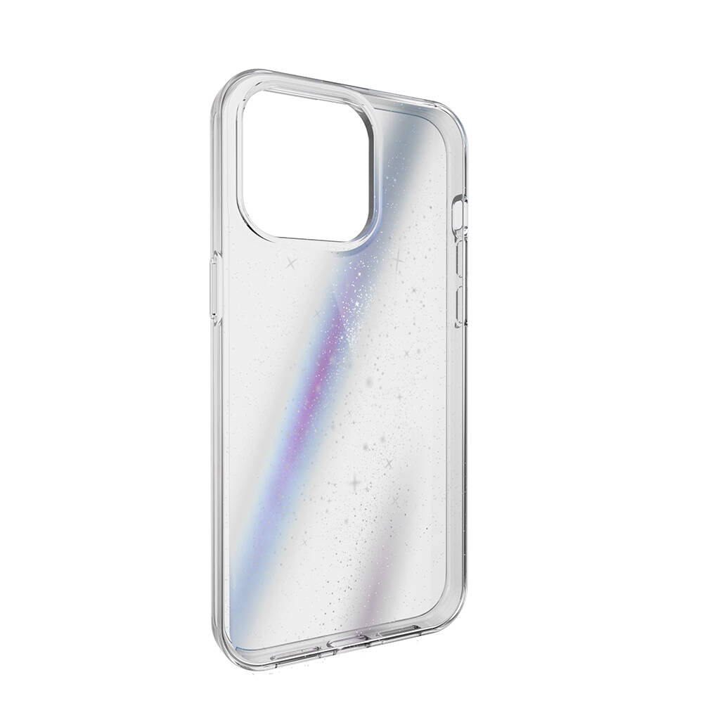 iPhone 15 Pro Max Kılıf Çift Katmanlı IMD Baskılı Bumper Lisanslı Switcheasy Cosmos Nebula Kılıf Renksiz