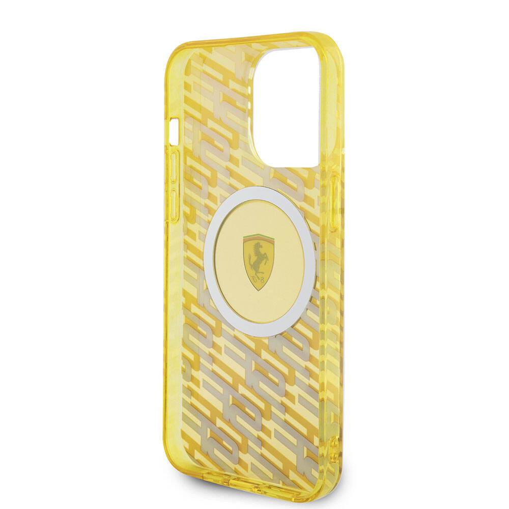 iPhone 15 Pro Max Kılıf Ferrari Orjinal Lisanslı Magsafe Şarj Özellikli Multi SF Kılıf Siyah