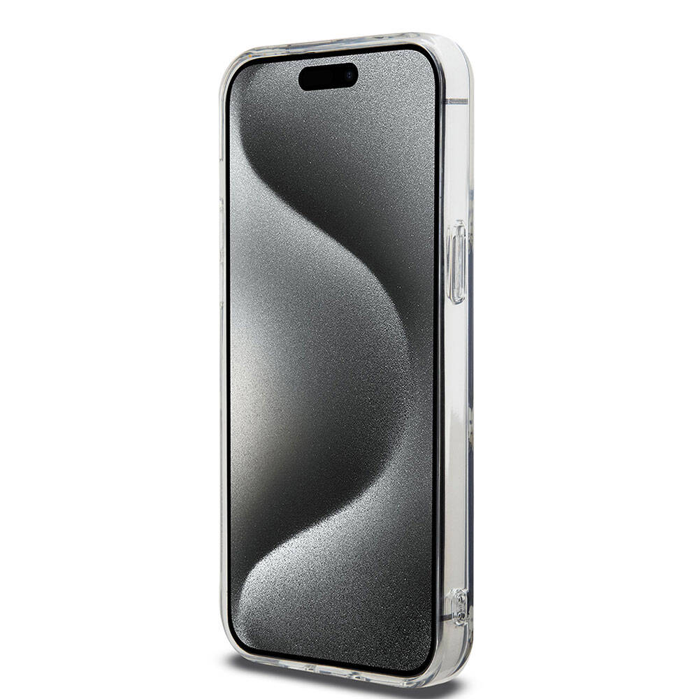 iPhone 15 Pro Max Kılıf Hello Kitty Orjinal Lisanslı Elektroplating Kaplama Kabarcık Baskılı Kılıf Siyah