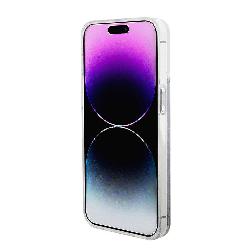 iPhone 15 Pro Max Kılıf Hello Kitty Orjinal Lisanslı İkonik Sıvılı Glitter Kılıf Pembe