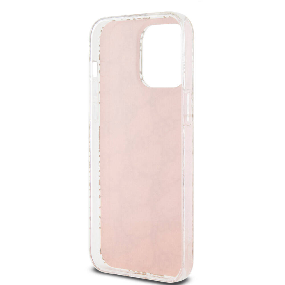 iPhone 15 Pro Max Kılıf Hello Kitty Orjinal Lisanslı Renk Geçişli Elektroplating Kaplama Kitty Head Desenli Kılıf Pembe