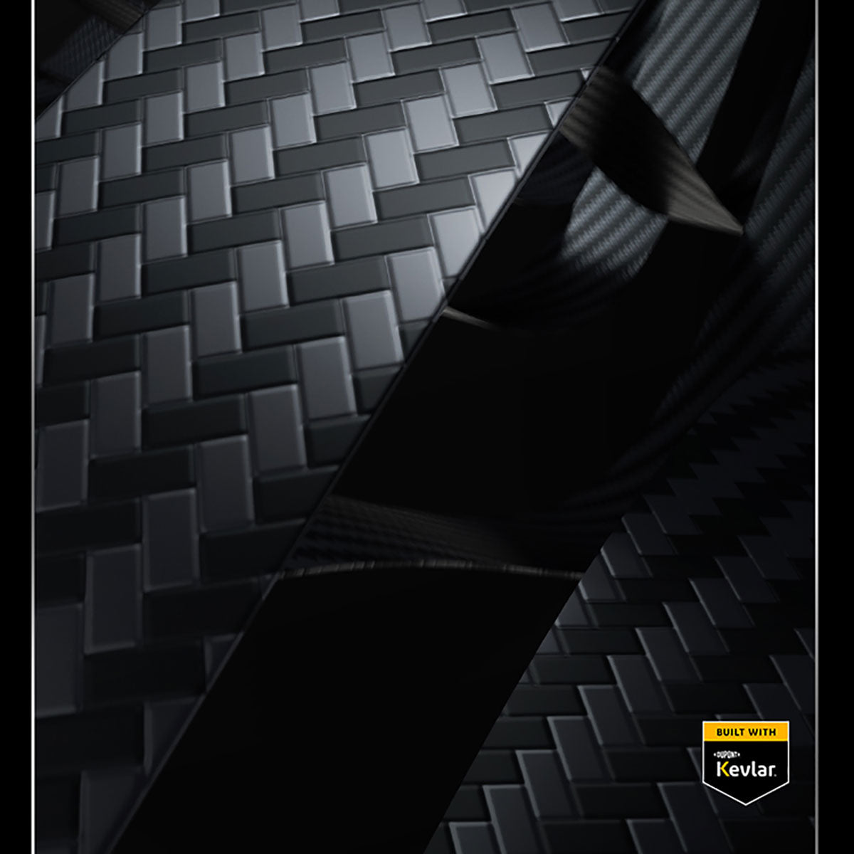 iPhone 15 Pro Max Kılıf Magsafe Özellikli Karbon Fiber Benks Essential ArmorAir 600D Kevlar Kılıf Siyah