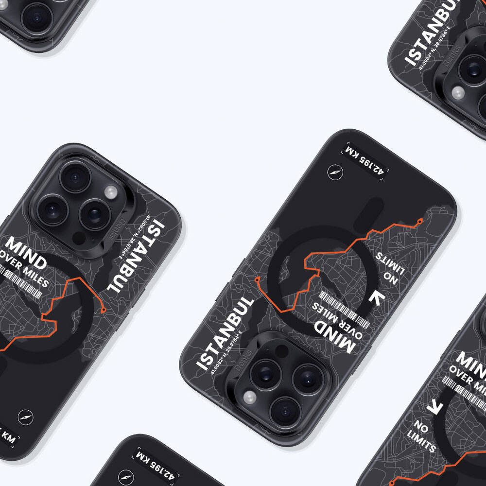 iPhone 15 Pro Max Kılıf Magsafe Şarj Özellikli Benks City Serisi Kılıf Mavi