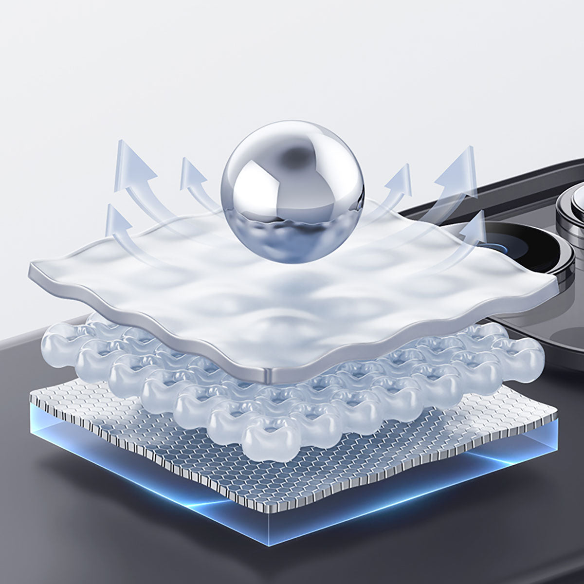 iPhone 15 Pro Max Kılıf Magsafe Şarj Özellikli Benks Lucid Armor Kılıf Mavi