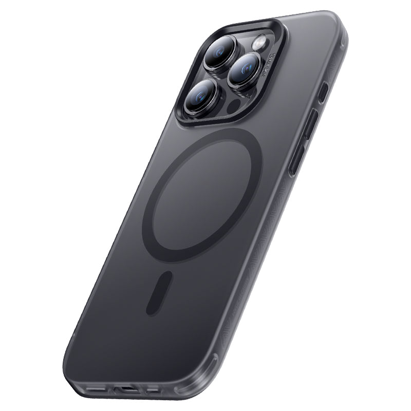 iPhone 15 Pro Max Kılıf Magsafe Şarj Özellikli Benks Lucid Armor Kılıf Siyah