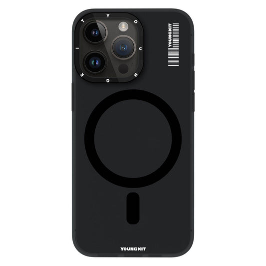 iPhone 15 Pro Max Kılıf Magsafe Şarj Özellikli Youngkit Hidden Sand Serisi Kılıf Pembe